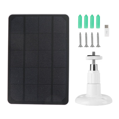 Pannello Solare Portatile 4W 5V IP65 Impermeabile Monocristallino per Telecamera di Sicurezza