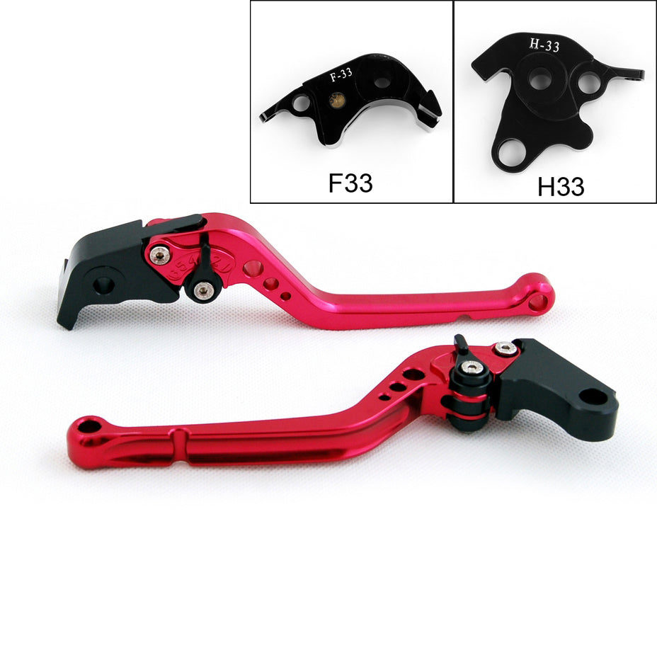 Leve freno frizione lunghe per Honda CB1000R 08-14 CBR1000RR/FIREBLADE 04-07 Nero Generico