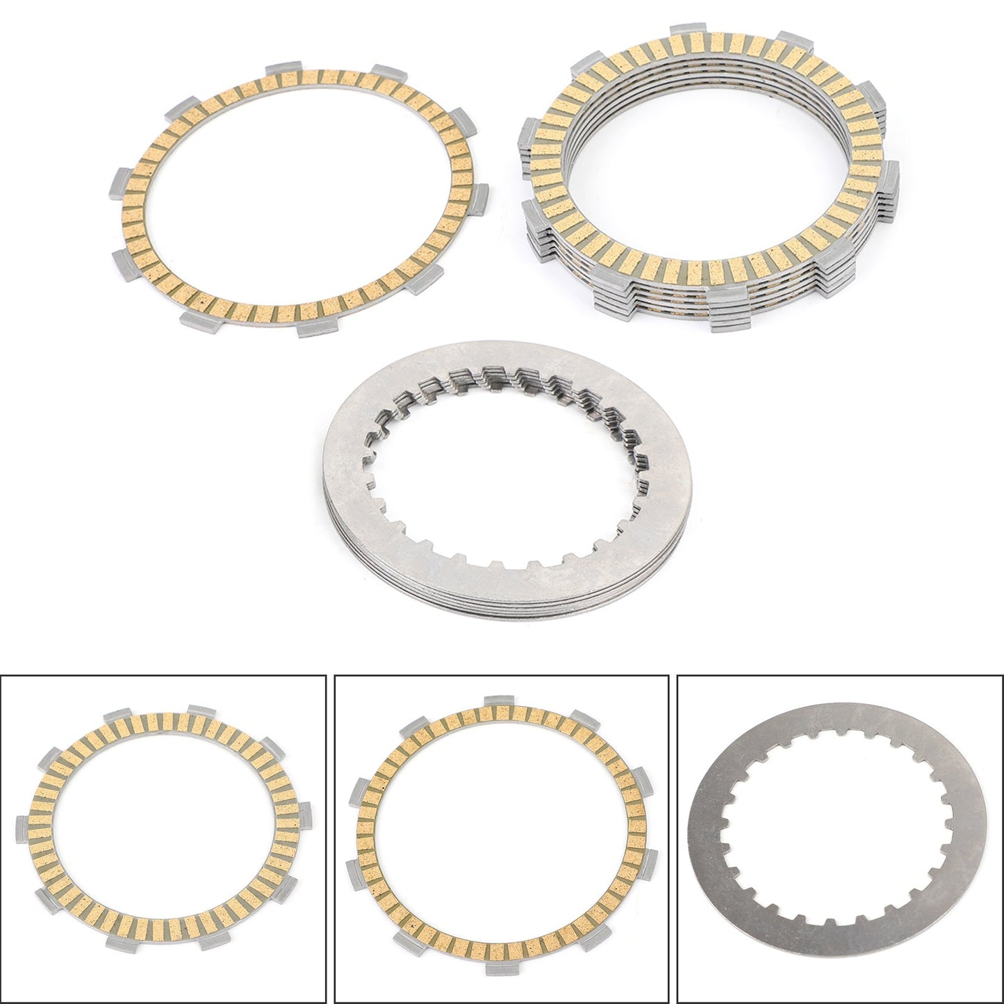 Kit frizione in ferro e dischi di attrito per Honda CRM250 CB400 CL400 XR400 1994-2008 Generico