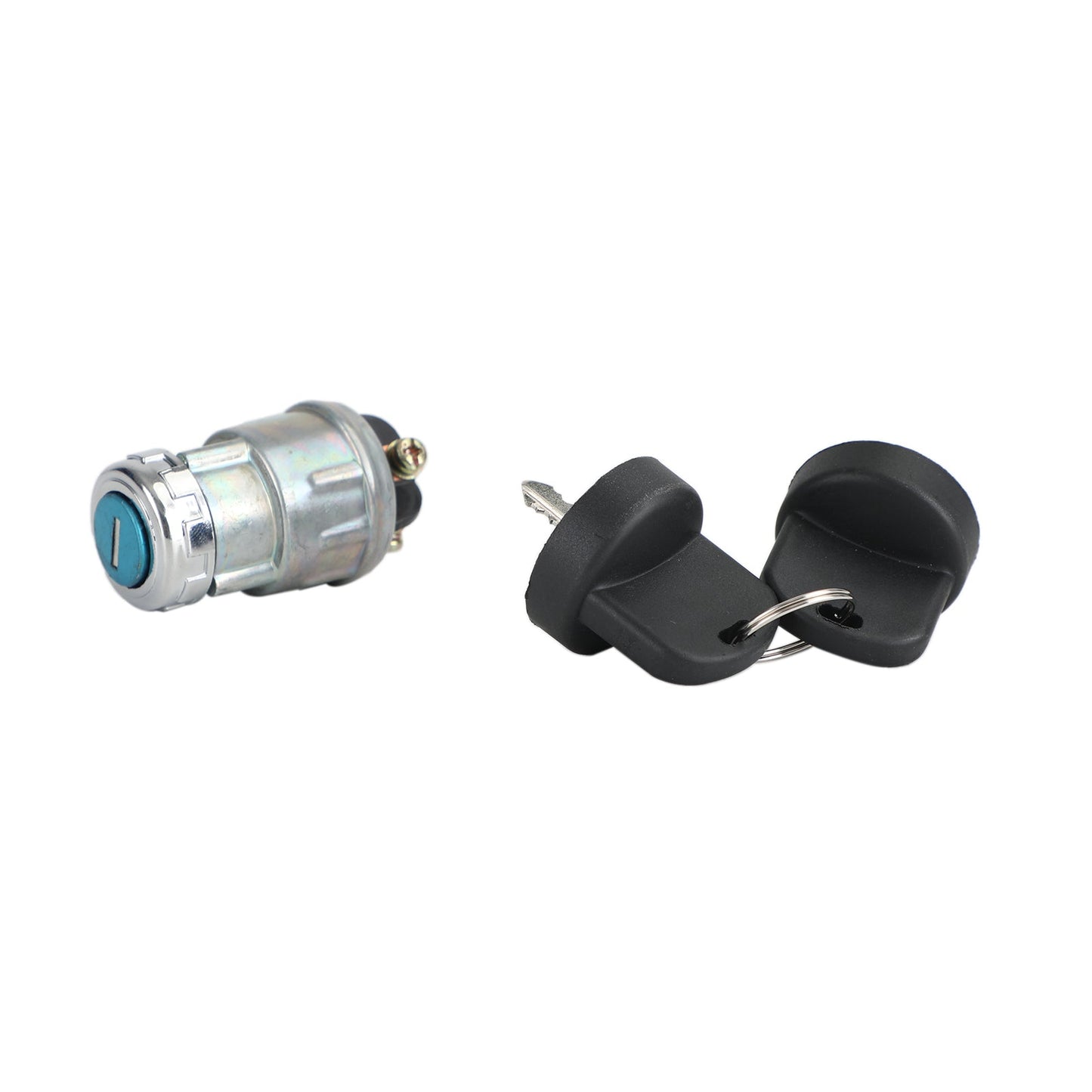 Interruttore a chiave per cilindro di accensione universale Copertura impermeabile 12V 2 chiavi per auto moto barca