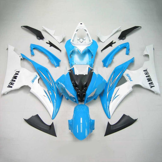 Amotopart Yamaha 2008-2016 YZF 600 R6 Kit di spostamento bianco blu