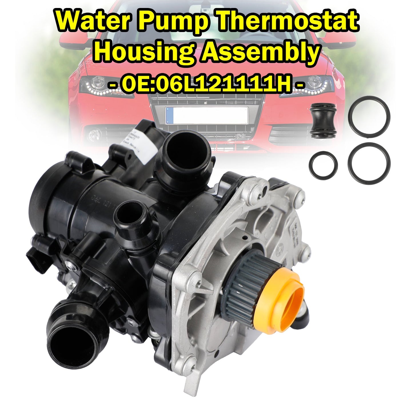 06L121111H Audi A4 A5 A6 A7 S1 S3 TT Assemblea dell"alloggiamento del termostato della pompa idraulica