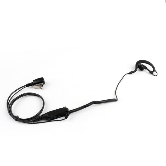 1x G-Shape Ear-Hook Auricolare Auricolare Microfono PTT Per Sepura STP8000 Walkie Talkie