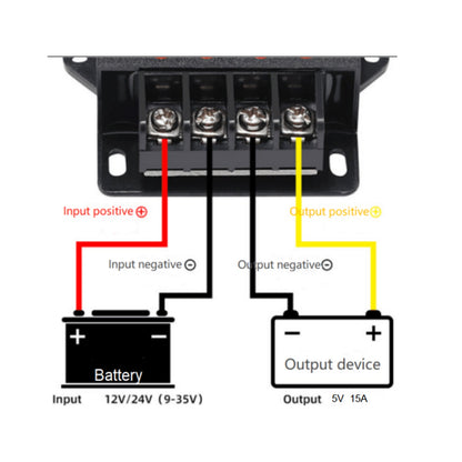 DC 12V/24V Step Down a DC 5V 15A 75W Riduttore regolatore di tensione Convertitore di potenza