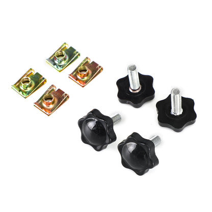 4Pcs Bisaccia Leva di Bloccaggio Bulloni e Dadi Kit Adatto Per Glide King Touring 96-19 Argento Generico