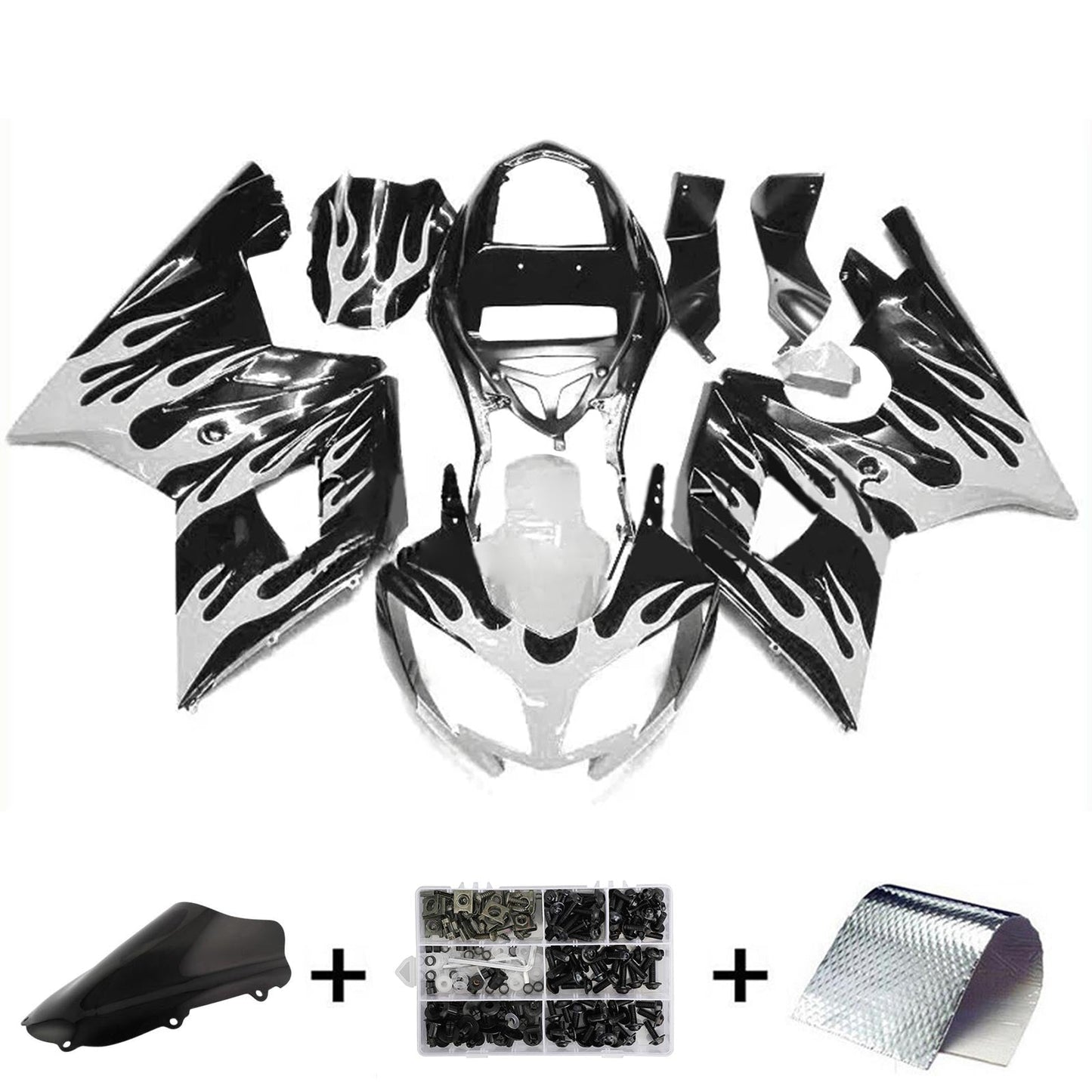 Amotopart Triumph Daytona 600 650 2002-2005 Kit Carena Carrozzeria Plastica ABS