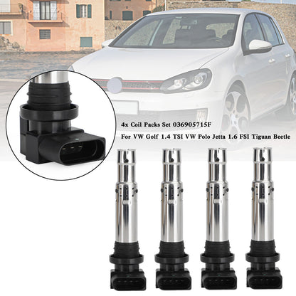 4x VW Golf 1.4 TSI VW Polo Jetta 1.6 FSI Tiguan Set bobine 036905715F