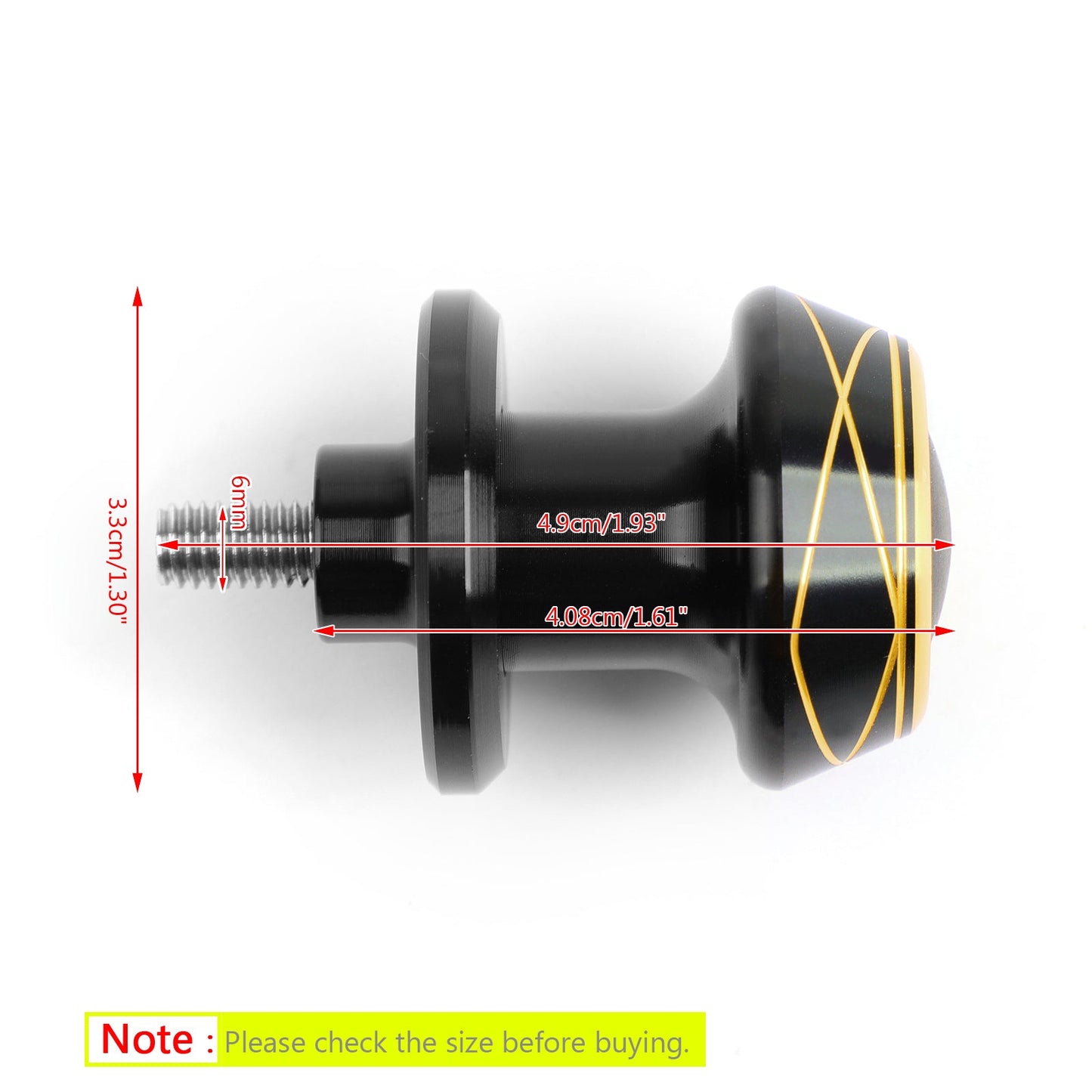 Bobine per cursori forcellone da 6 mm per Yamaha Honda Suzuki KTM Generico