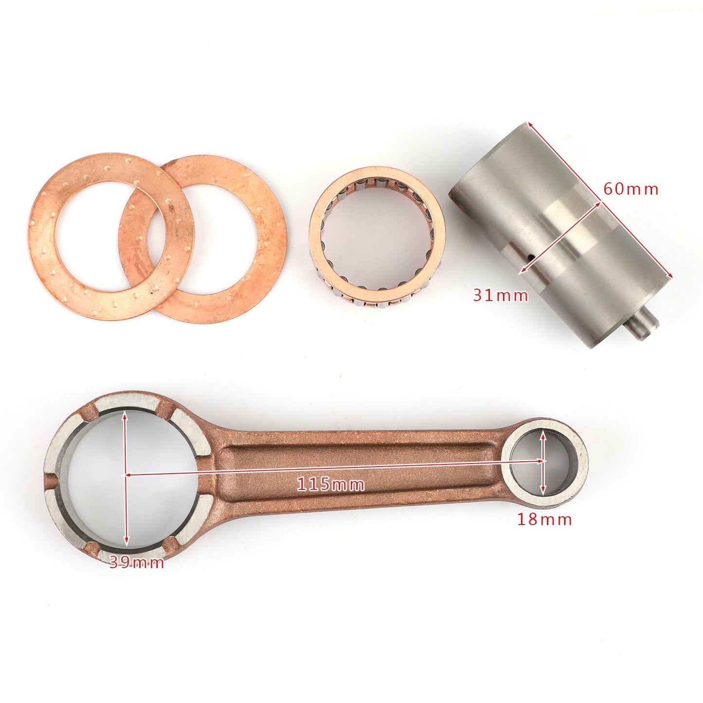 MOTORE MANOVELLA BIELLA Kit Per Suzuki 12161-38201 GN DR TU GZ SP LT 250 EF Generico