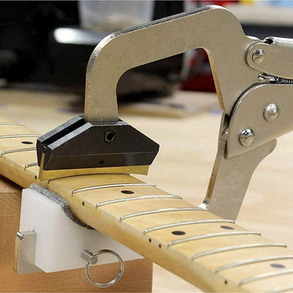 Morsetto per pressa per tasti per chitarra portatile con 4 presse per collo imbottite Strumento di riparazione per chitarra