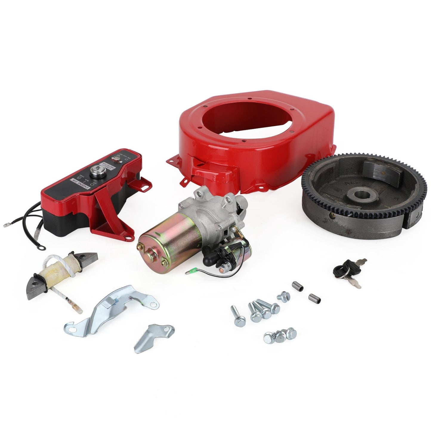 Kit avviamento elettrico Coperchio ventola accensione avviamento per kit volano Honda GX160 GX200