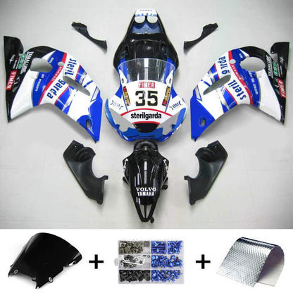 Amotopart Yamaha 1998-2002 YZF 600 R6 Blue White No. 35