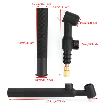 Corpo della testa della torcia per saldatura TIG WP-17/17F/17V 150Amp raffreddato ad aria con impugnatura