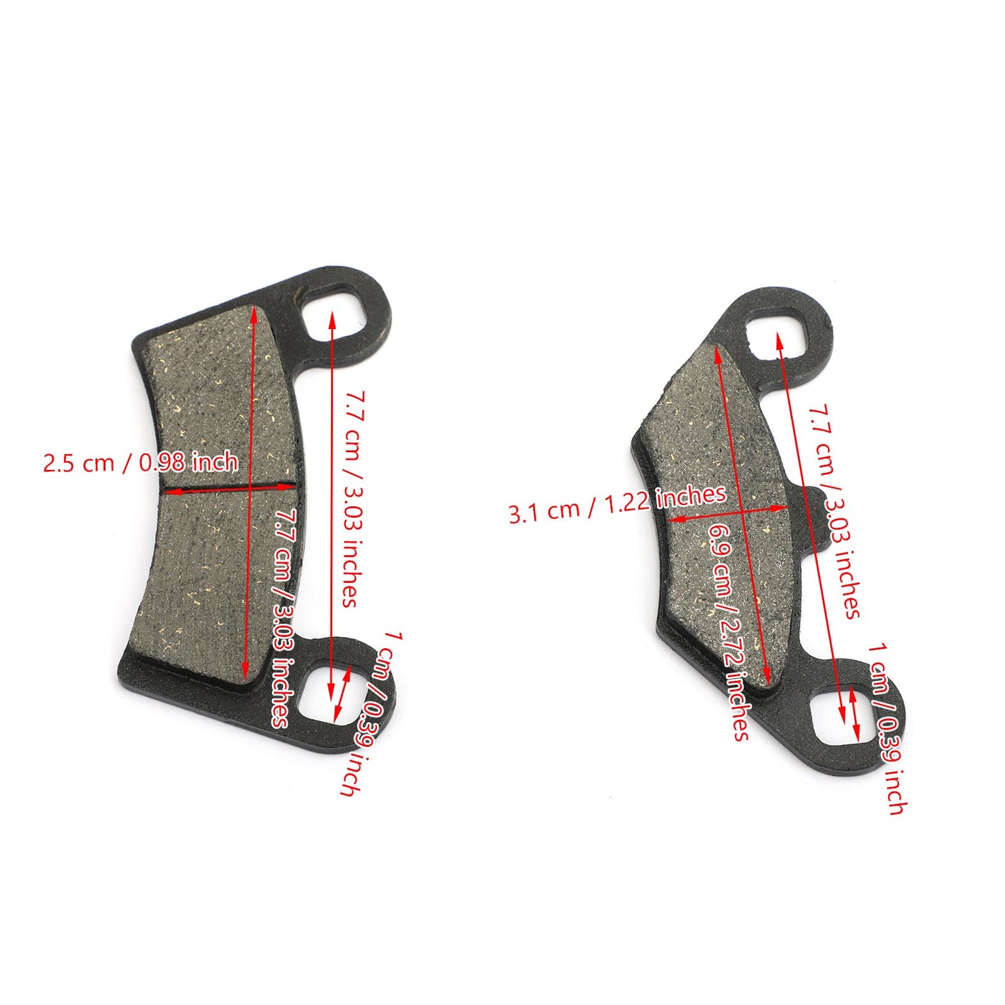 Pastiglie freno anteriori e posteriori per Polaris Razor RZR 800/RZR 800 S/RZR 800 EPS/RZR 570 Generico