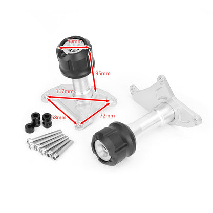 KIT TAMPONI PARATELAIO DEFENDER NERO per Honda MSX125 MSX125SF Grom 2013-2020
