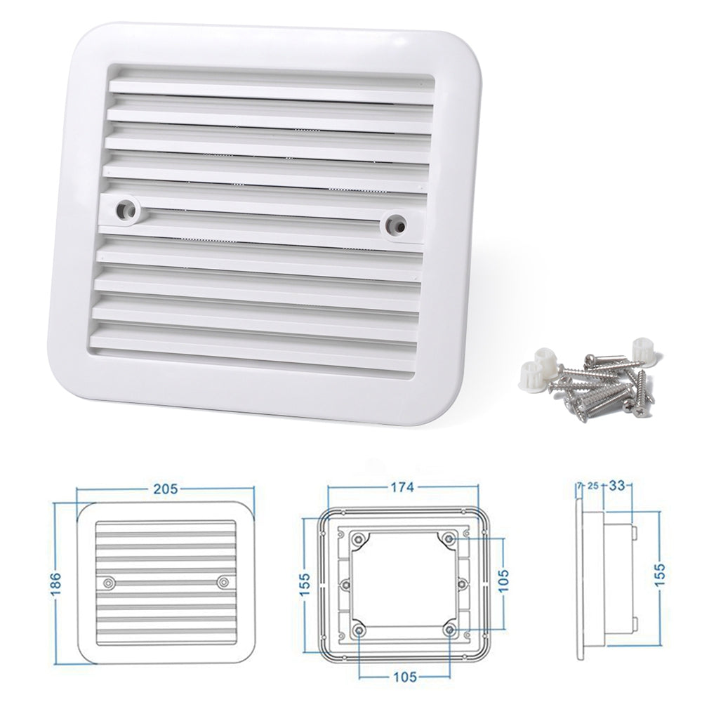 12V RV Caravan Side Air Trailer Vent Ventilazione Raffreddamento Ventilatore di scarico muto