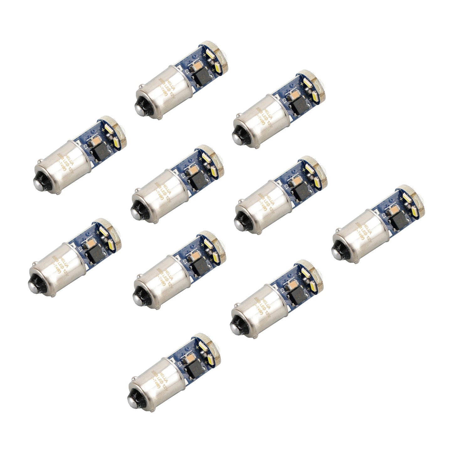 10X Per retrofit LED HELLA 3893W T4W 12V 1.5W BA9S 6000K