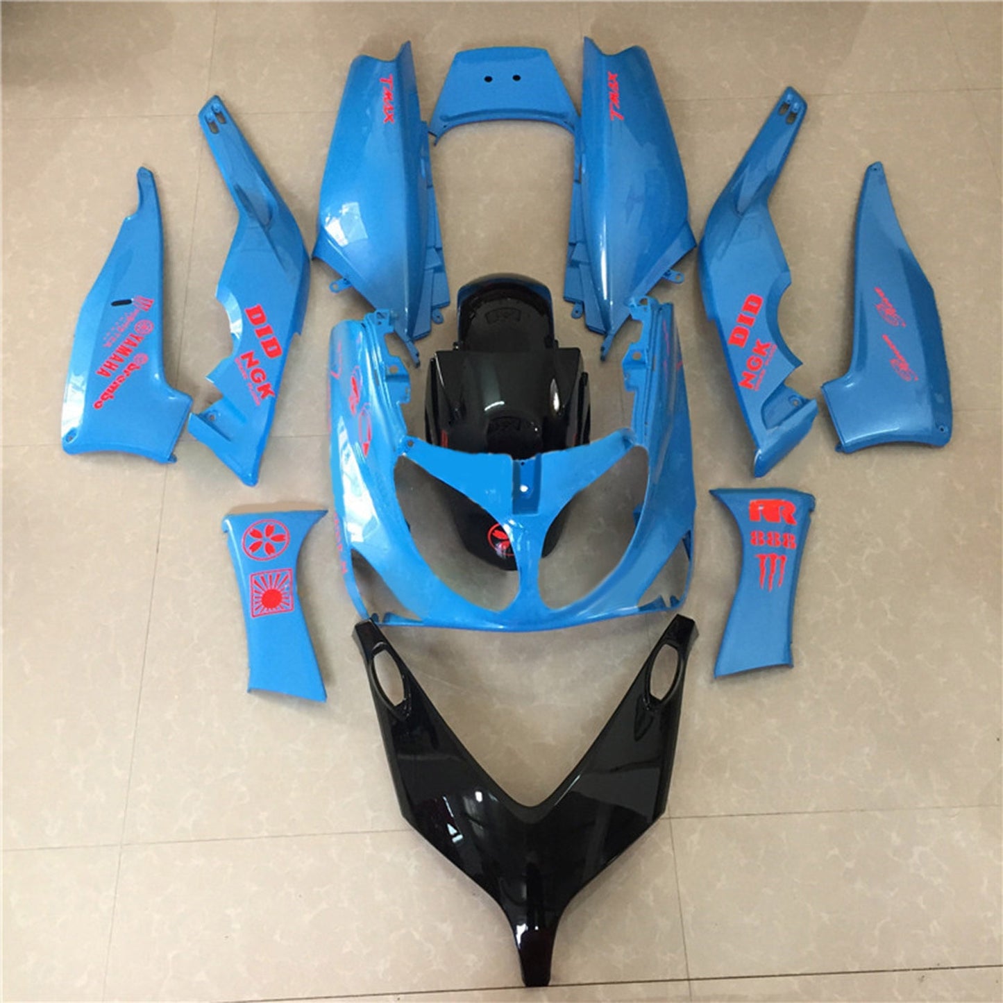 Amotopart Yamaha T-Max 2001-2007 Kit Carena Carrozzeria Plastica ABS