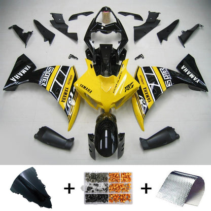 Amotopart Yamaha 2012-2014 YZF 1000 R1 Kit di allungamento nero giallo