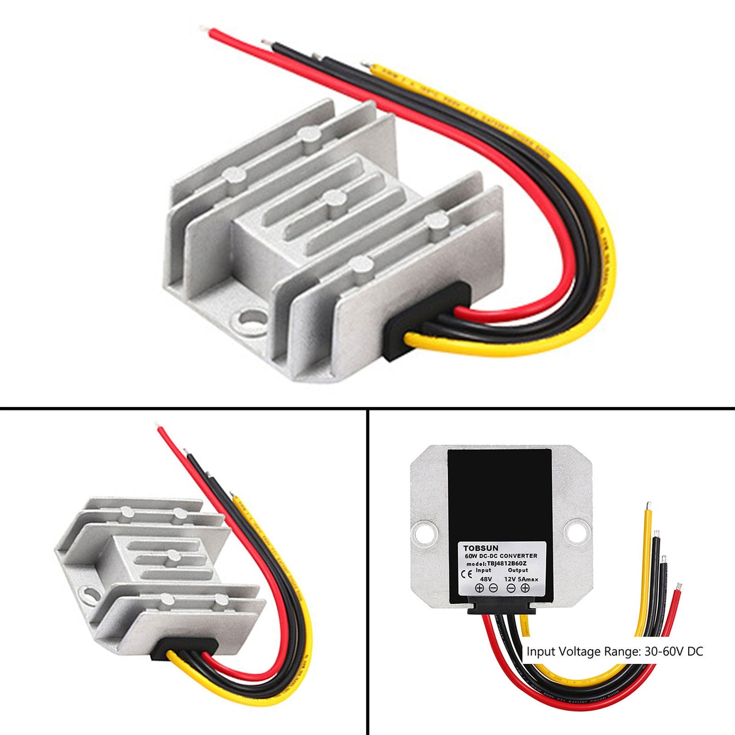 Regolatore convertitore di potenza CC/CC step down impermeabile da 48 V a 12 V 5 A 60 W