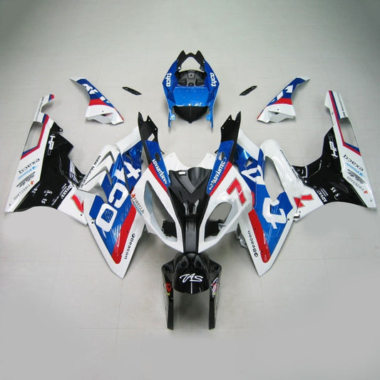 Amotopart 2015-2016 BMW S1000RR Kit multi-bianco e blu carenatura