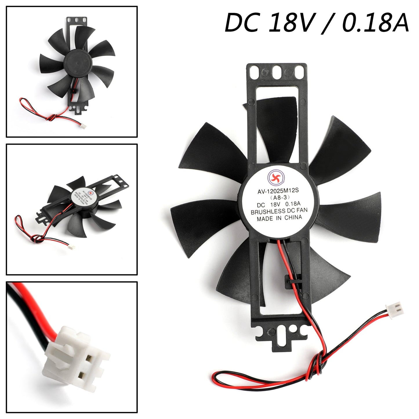 Ventola di raffreddamento 5PCS DC 18V 0.18A 12025S 120 × 25mm per fornello a induzione senza spazzole