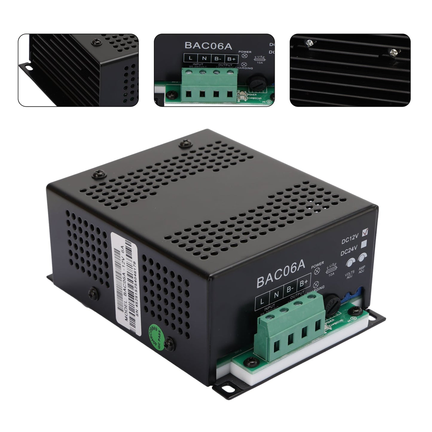 BAC06A 12V Caricabatteria BAC06A-12V Controller Per Generatore Smartgen