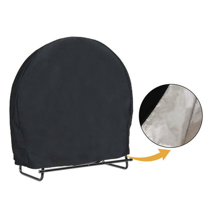 Log Hoop Rack Cover Chiusura impermeabile resistente alle intemperie per porta legna da ardere rotondo