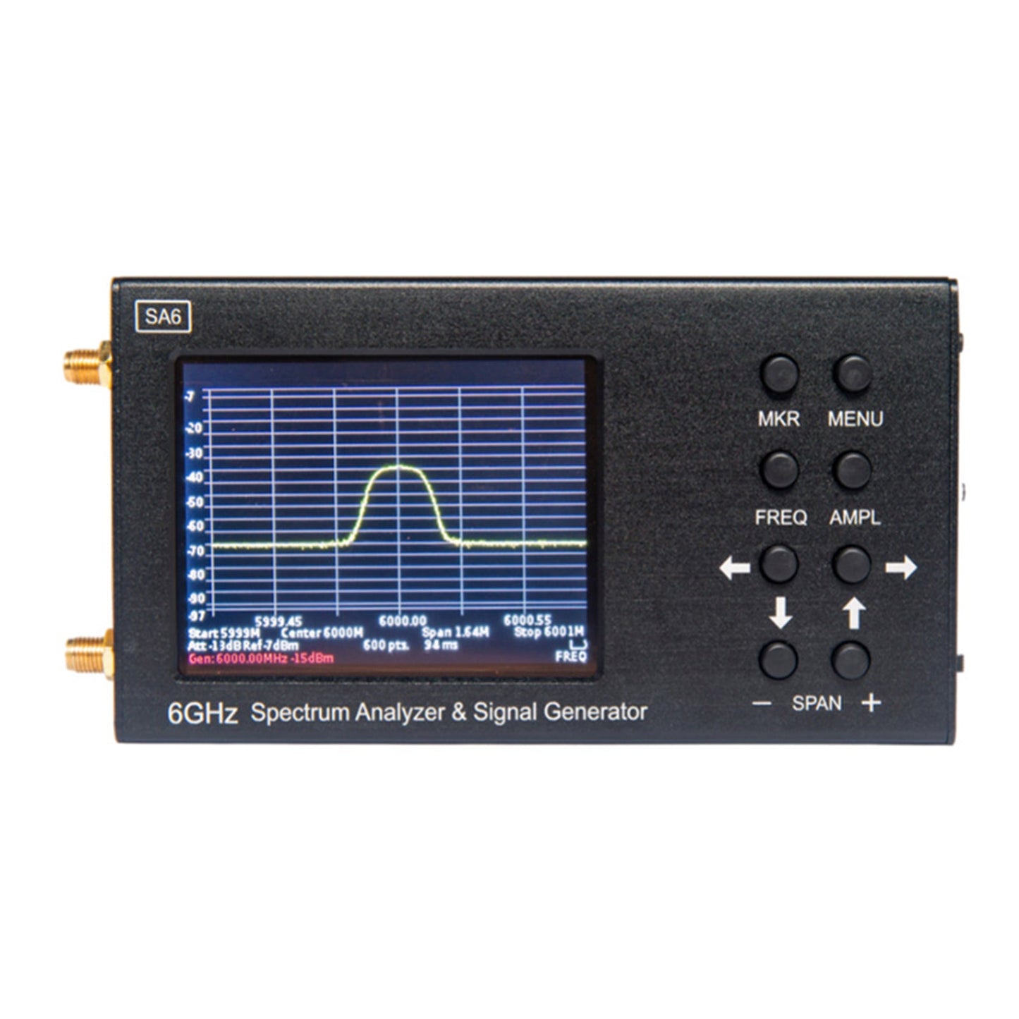 SA6 6GHz Palmare Portatile 3.2" Analizzatore di Segnale Generatore di Segnale 35-6200MHz