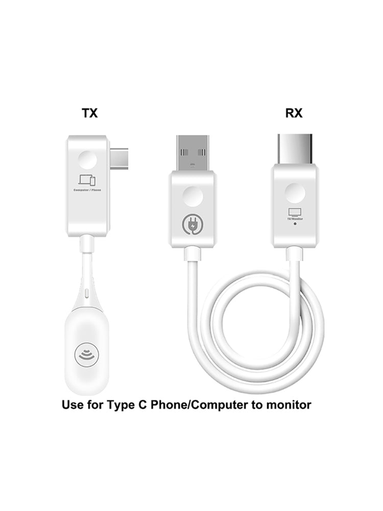 Ricevitore trasmettitore video extender HDMI tipo C wireless 50M per PC da telefono a TV