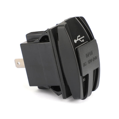 Caricabatterie con doppia presa USB per UTV Can Am Polaris RZR Ranger 900 1000 XP 750 Generico