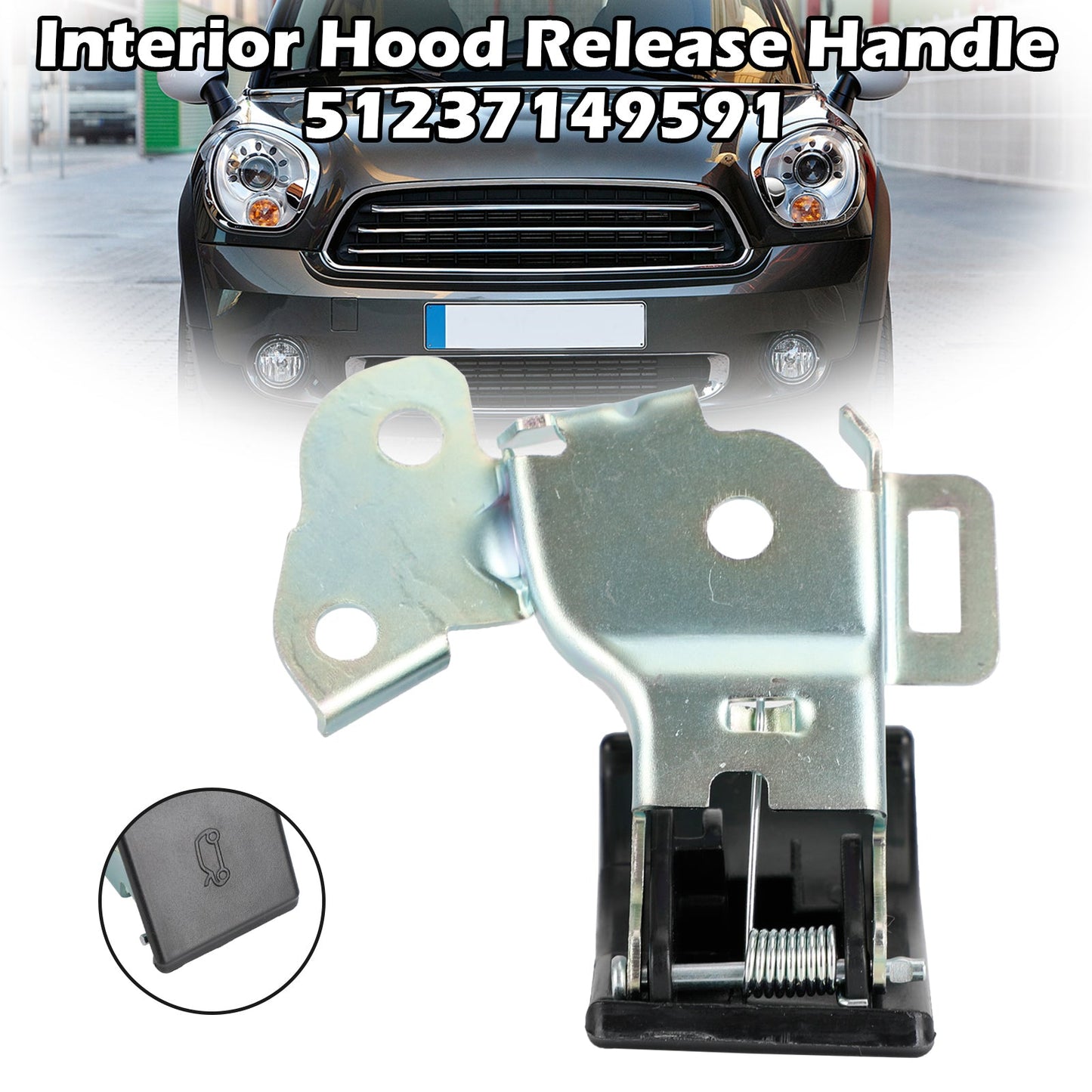 Leva della maniglia di rilascio del cofano 51237149591 per BMW Mini Cooper Countryman Paceman