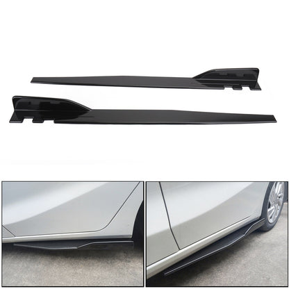 Coppia 120cm Car Gloss Black Side Minigonne Rocker Splitter Diffusore Winglet Wings Generico