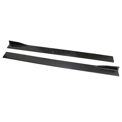 86.6" Universal Side Skirt Extensions Rocker Panel Splitter Lip Look in fibra di carbonio Generico