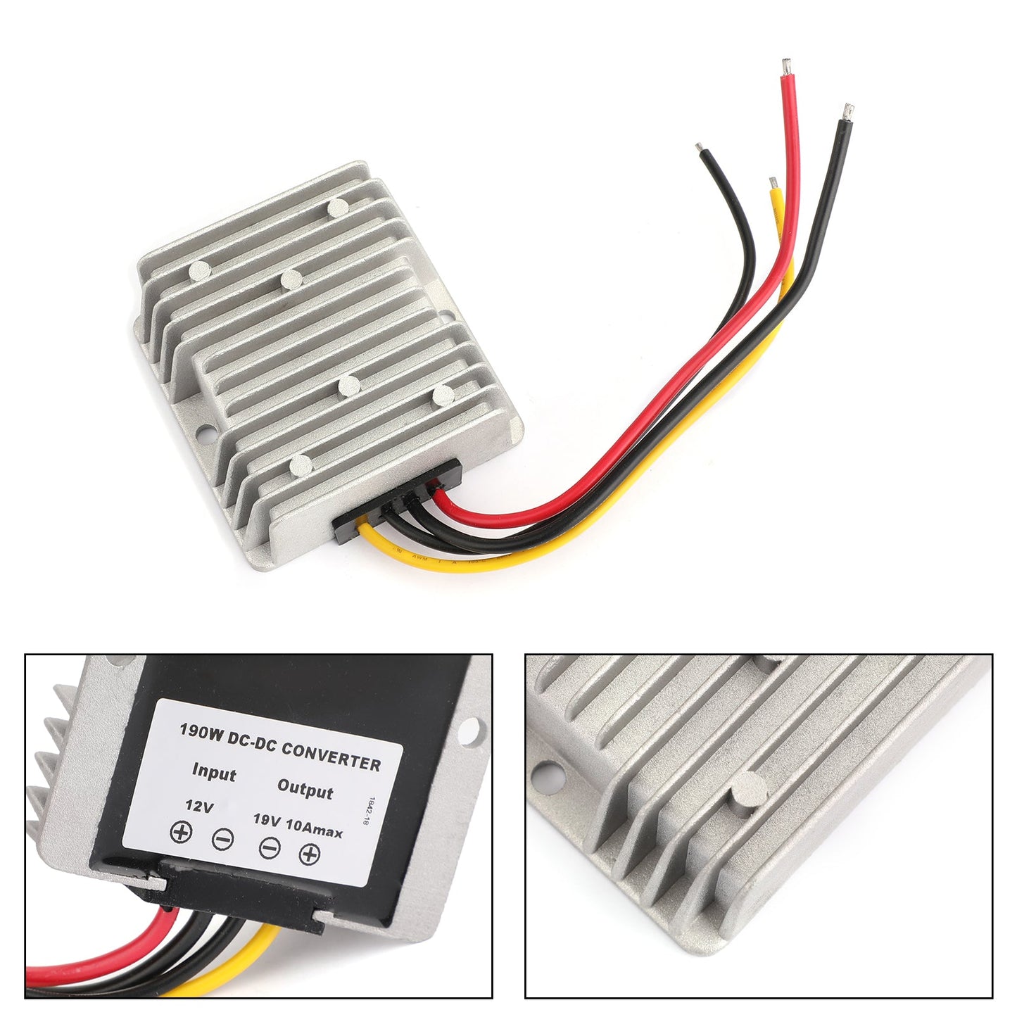 Convertitore 19V 190W 10A Boost Modulo Regolatore a 12V Alimentatori Impermeabile