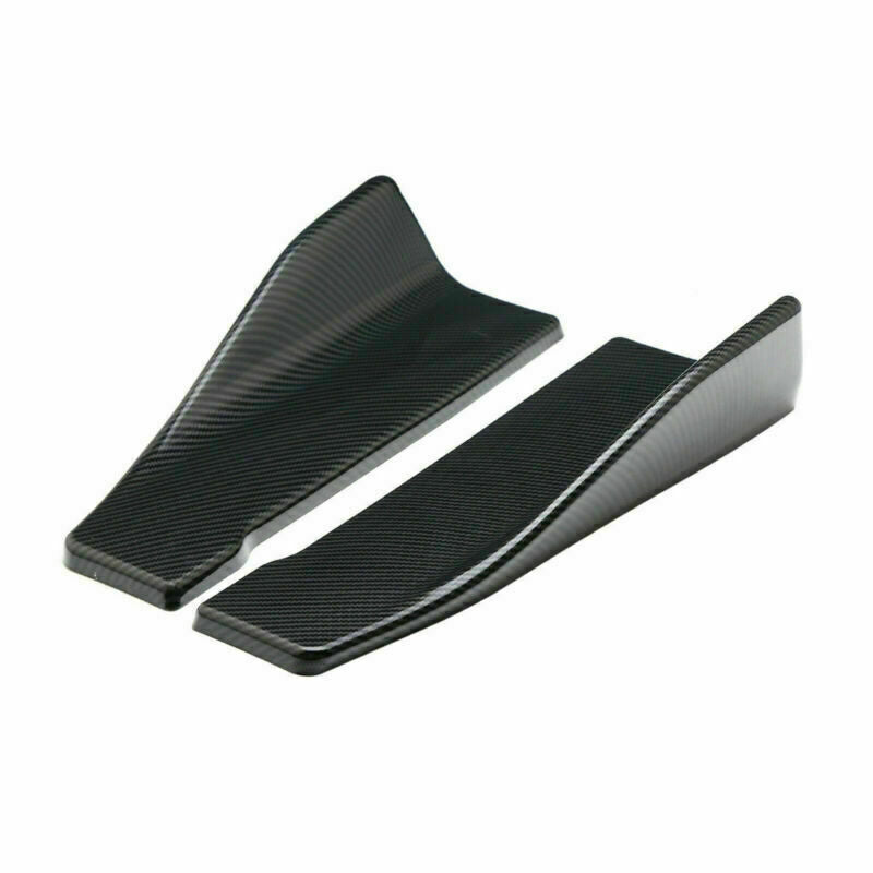 2 pezzi 35 cm gonna spoiler estensione labbro posteriore splitter a bilanciere alette ali in fibra di carbonio aspetto generico