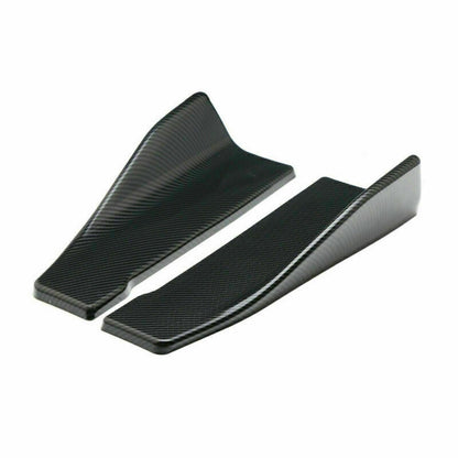 2 pezzi 35 cm gonna spoiler estensione labbro posteriore splitter a bilanciere alette ali in fibra di carbonio aspetto generico
