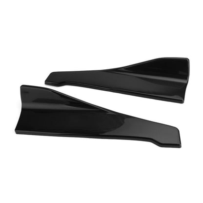 48cm Gonna Spoiler Posteriore Labbro/Estensione Laterale Rocker Splitter Winglet Wings Nero Generico
