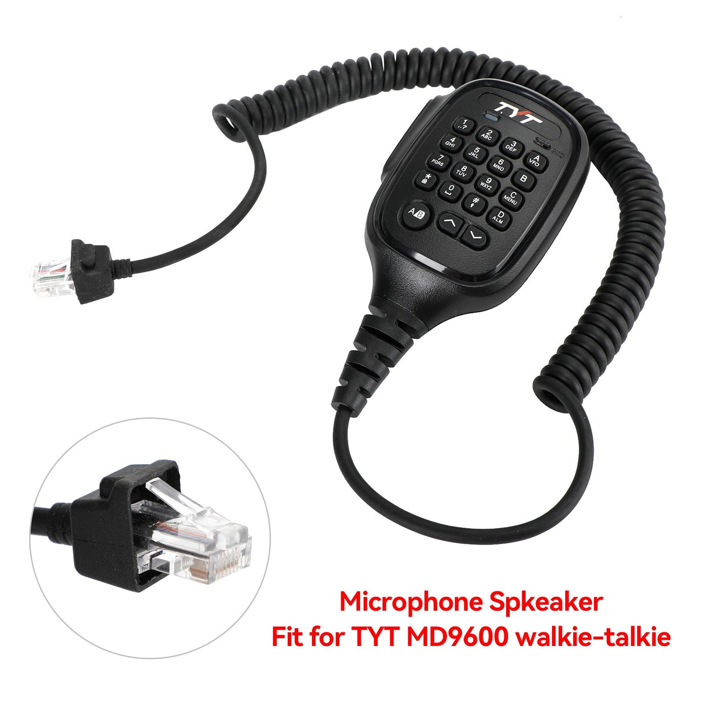 Microfono digitale DMR per codifica auto, adatto per radio walkie-talkie TYT MD9600