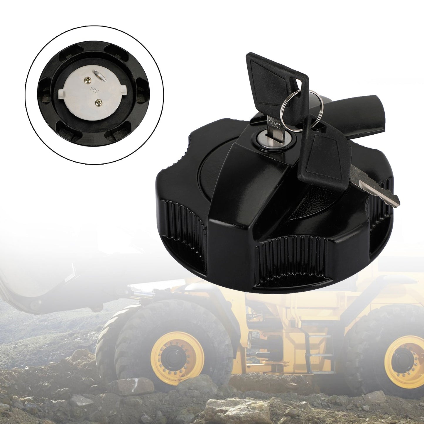 331/31152 3313352 Tappo serbatoio a chiusura per escavatore JCB 3CX 130 160 con 2 chiavi