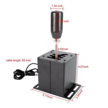 6+R 7+R USB Simulator H Leva del cambio per PC con volante Logitech T300RS/GT
