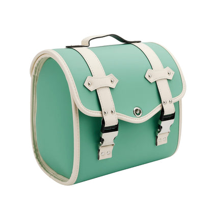 Borsa porta attrezzi laterale per borsa laterale Pu universale a sgancio rapido per moto Marrone
