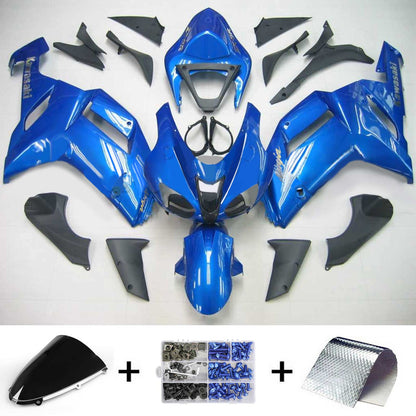 Amotopart Kawasaki 2007-2008 ZX6R 636 Kit di travestimento blu