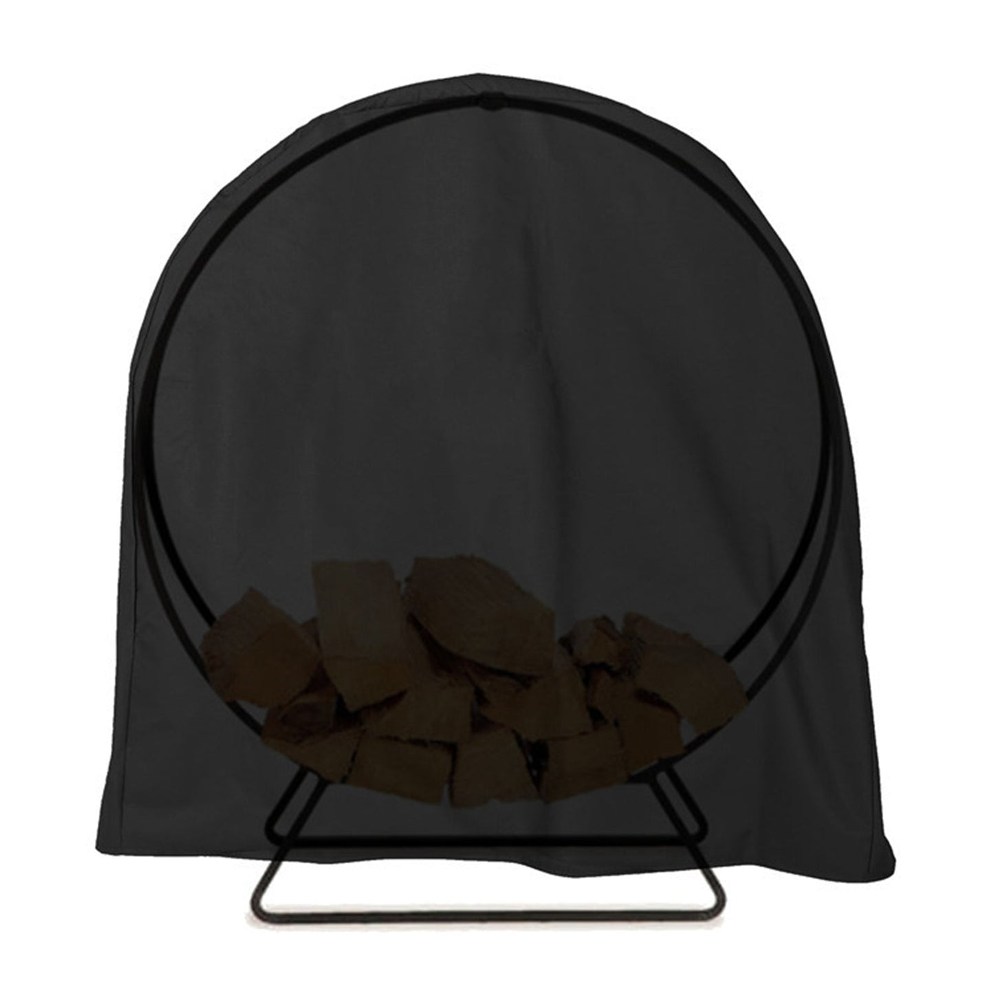 Log Hoop Rack Cover Chiusura impermeabile resistente alle intemperie per porta legna da ardere rotondo