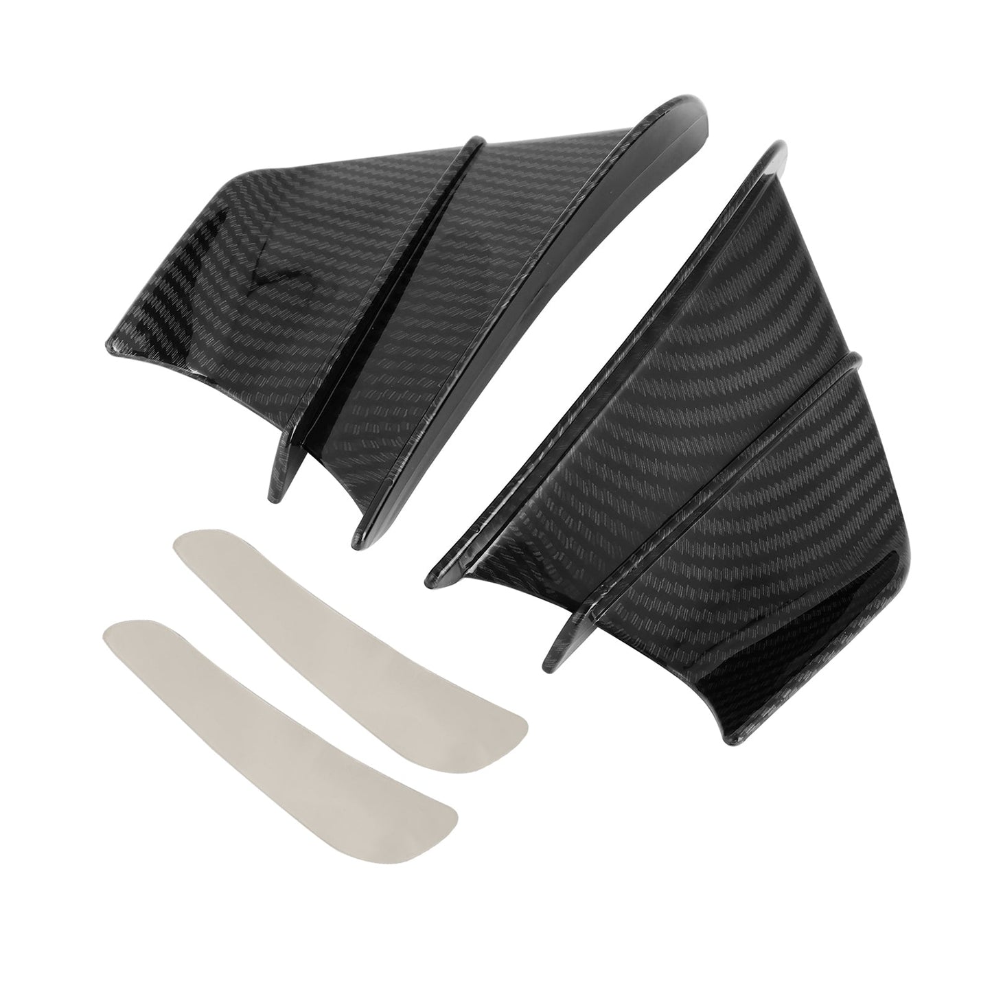 Winglet Wind Fin Kit aerodinamico Spoiler Trim Cover per moto universale