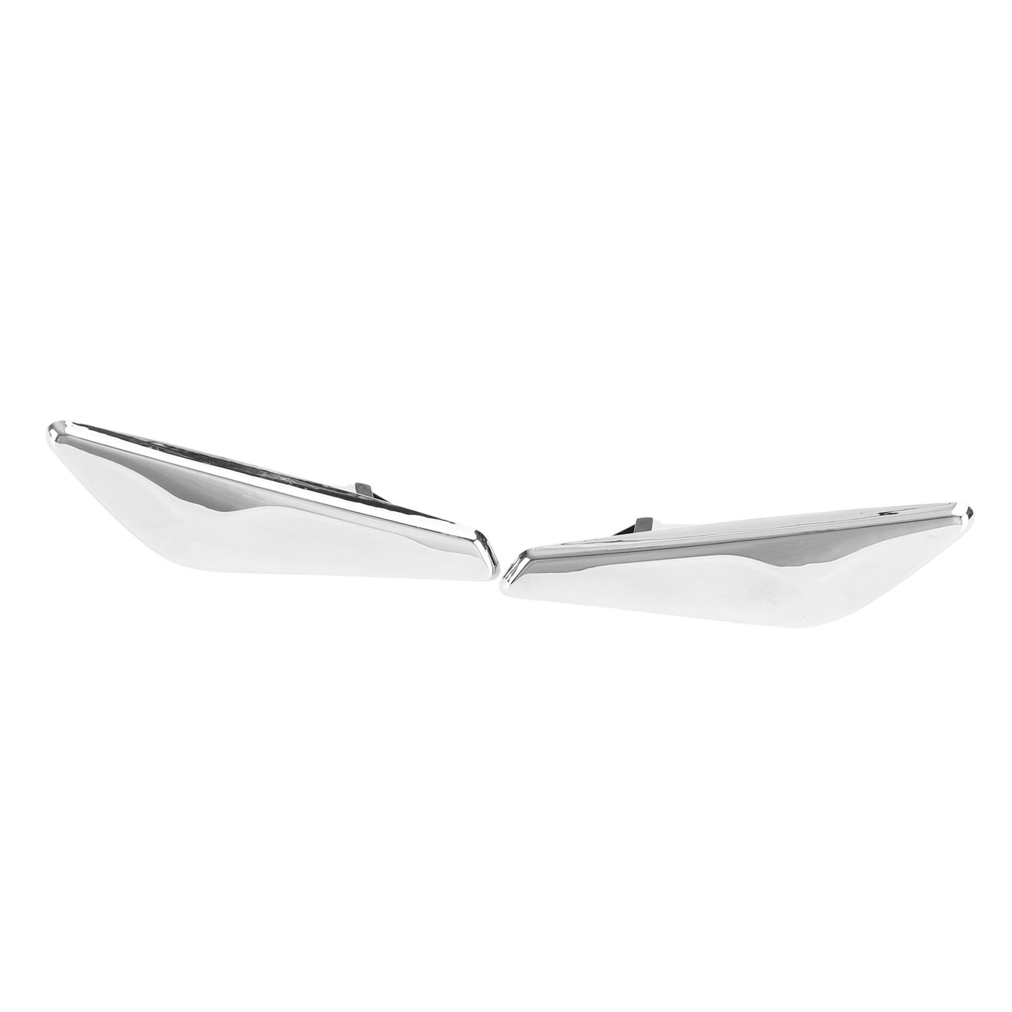 Coppia finiture cromate per parafanghi anteriori 51117338569/570 per BMW F25 F26 X3 generico