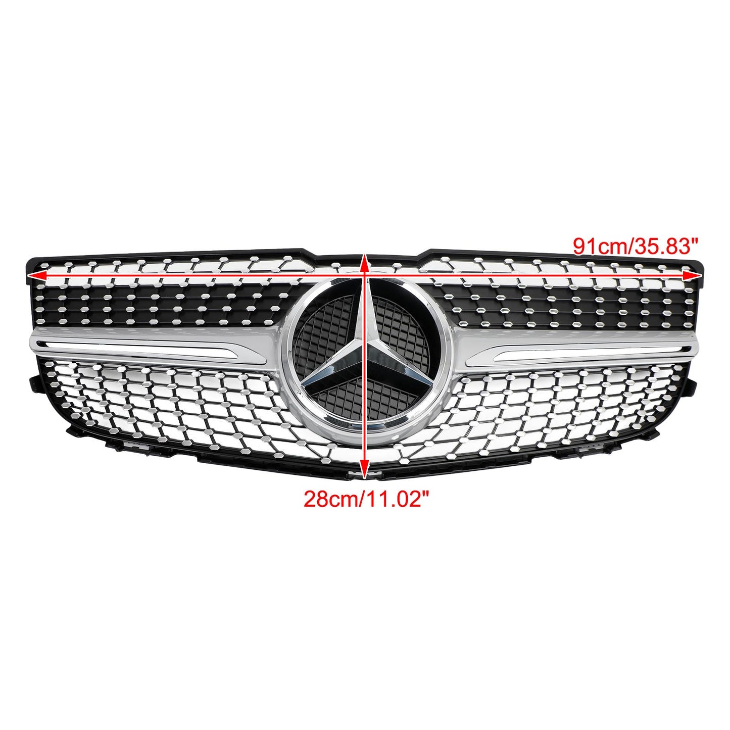 2013-2015 Mercedes Benz X204 Classe GLK 2048802983 Griglia paraurti anteriore Griglia Diamond