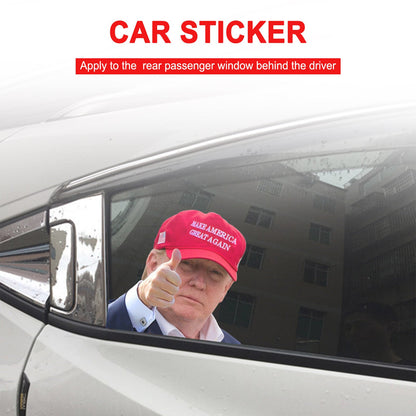 Adesivo per finestrino dell&#39;auto Life Person Size Passenger Ride con Trump President 2020 R