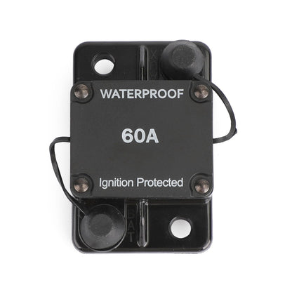 Fusibile interruttore automatico 60A AMP 12-48V DC Interruttore di ripristino automatico per barca per auto IP67