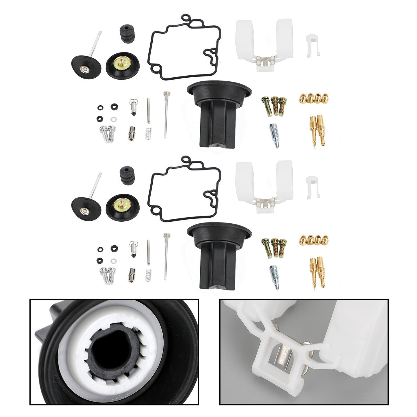 2X Carburatore Carb Rebuild Kit pompa di accelerazione adatta per KT CVK24 Scooter Racing Generico